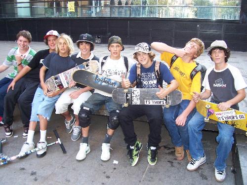 Even the skater kids...